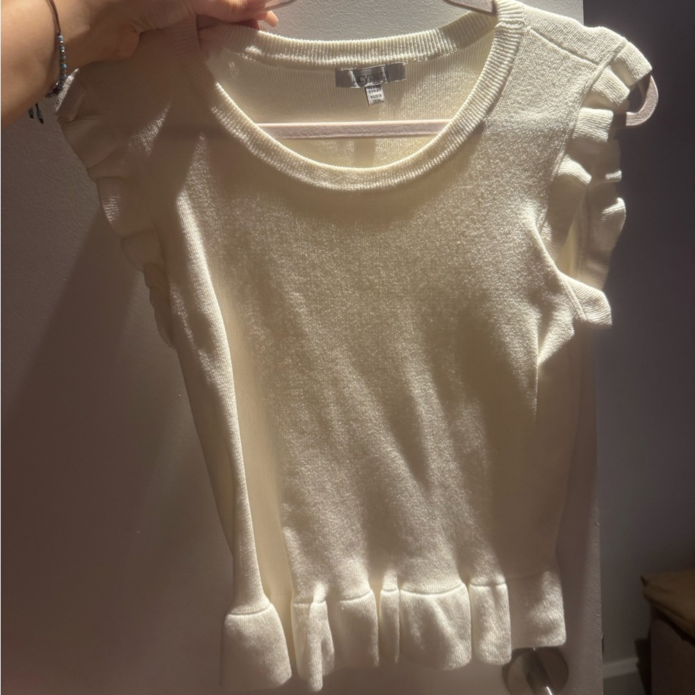 Lucy Paris Cream Knit Top